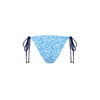 Shirred Dipped Cheeky Tie Bikini Bottom - Dream Flower