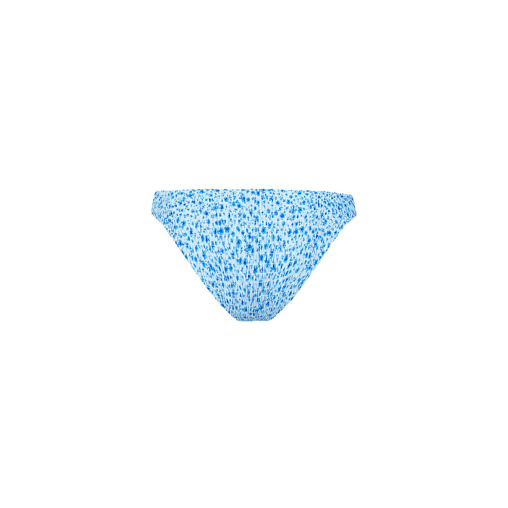 Shirred Minimal Full Coverage Bikini Bottom - Dream Flower