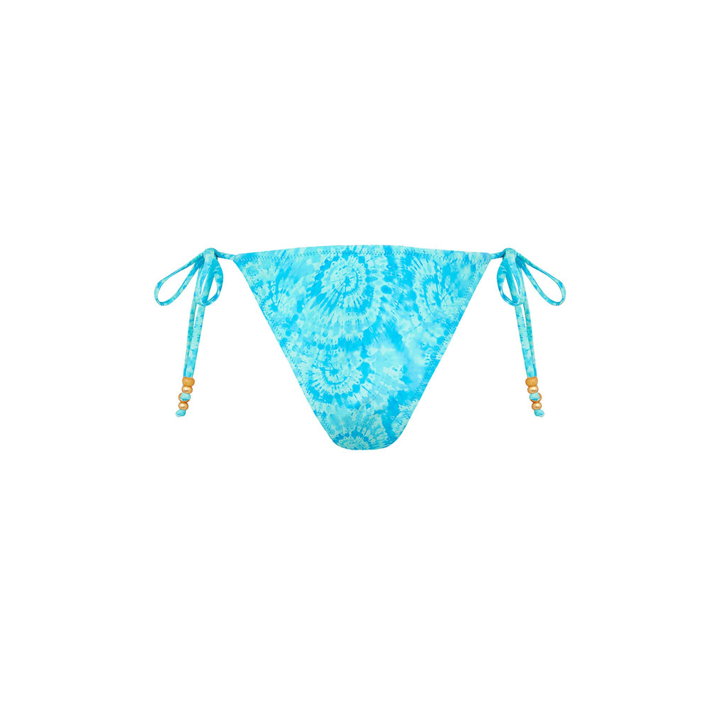 Trio Ring Cheeky Tie Bikini Bottom - Starry Seas