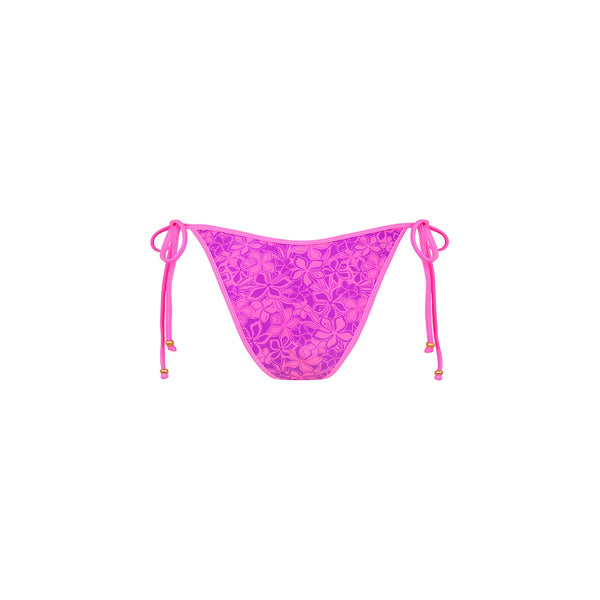 Bind Dipped Cheeky Tie Bikini Bottom - Bubble Berry