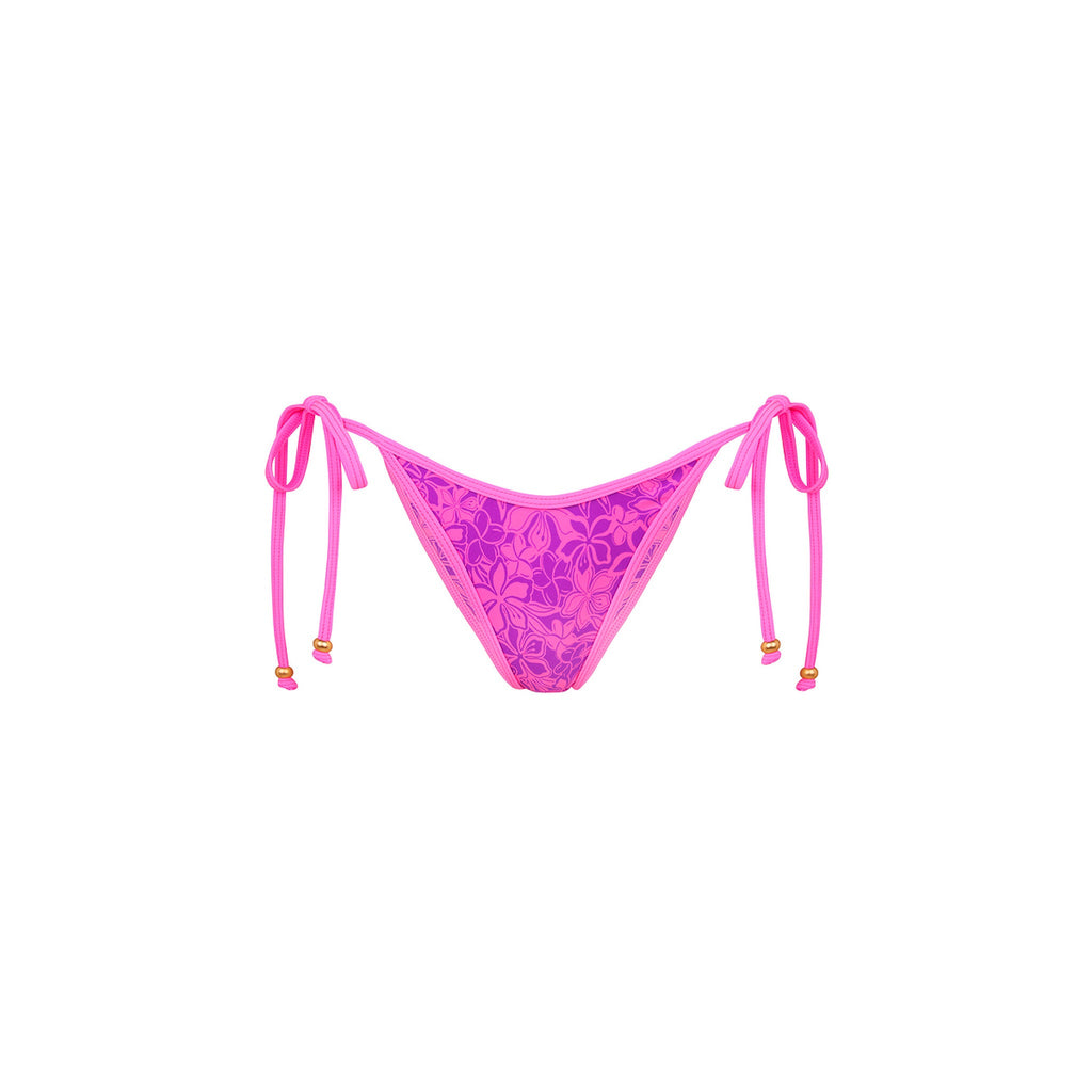 Bind Dipped Cheeky Tie Bikini Bottom - Bubble Berry