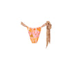 Soft Tie Ruched Thong Bikini Bottom - Wild Skies