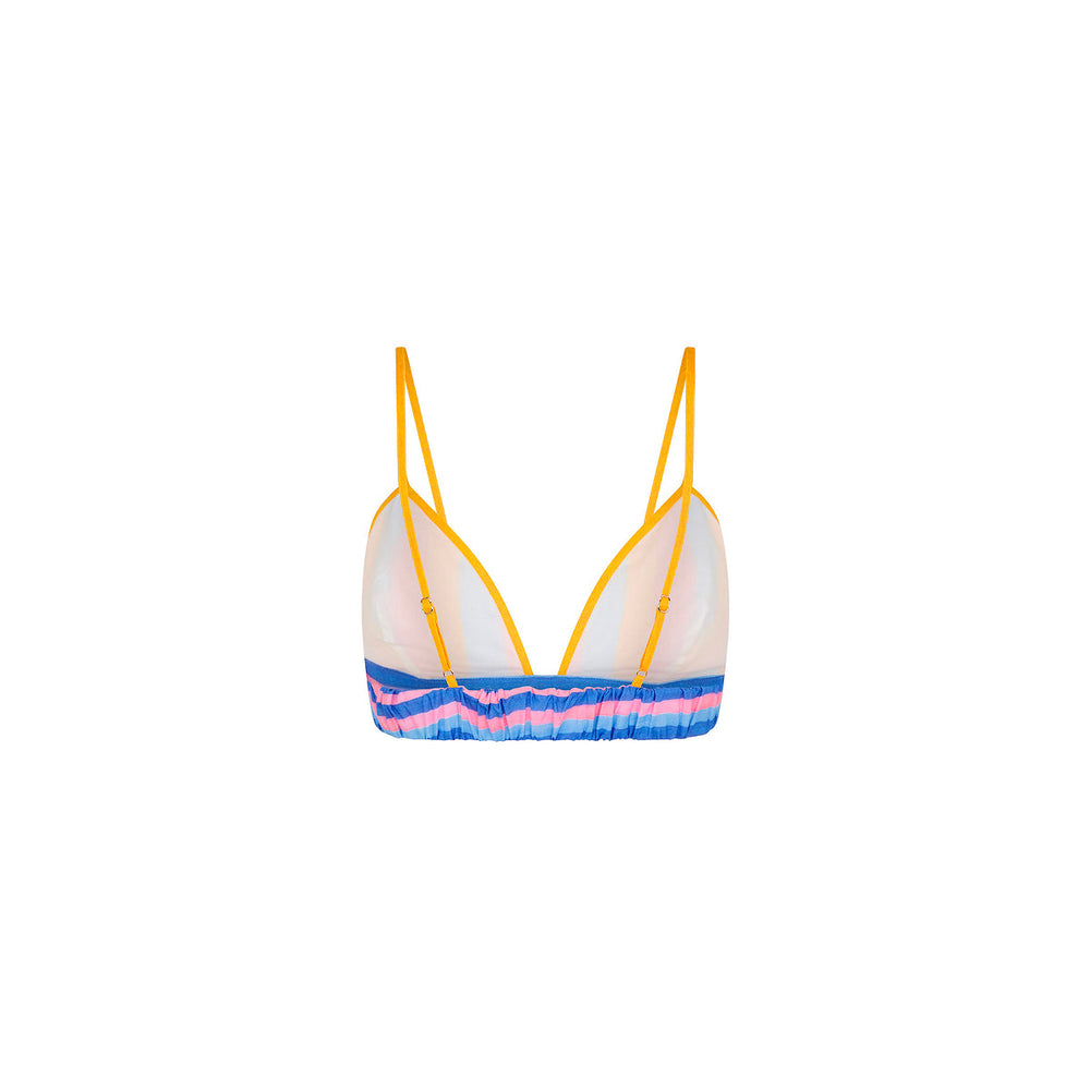 Bralette Crop Top - Seaside Stripe