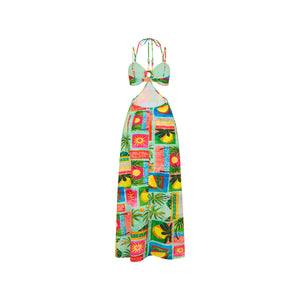Beaded Cut Out Maxi Dress - Ocean Honey