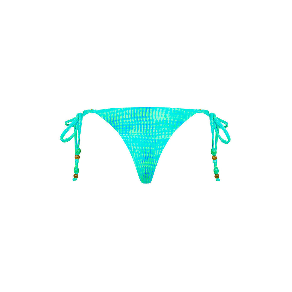 Thong Tie Side Bikini Bottom - Summer Seas