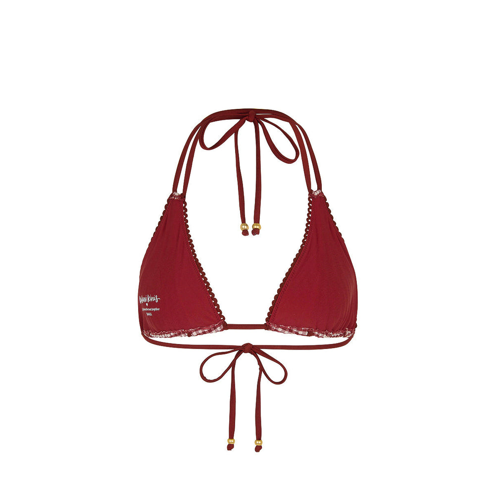 Decorative Panel Halter Bikini Top - Coco Kisses