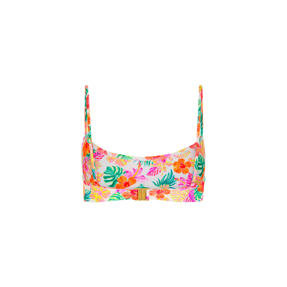 Invisible Underwire Crop Bikini Top - Island Escape