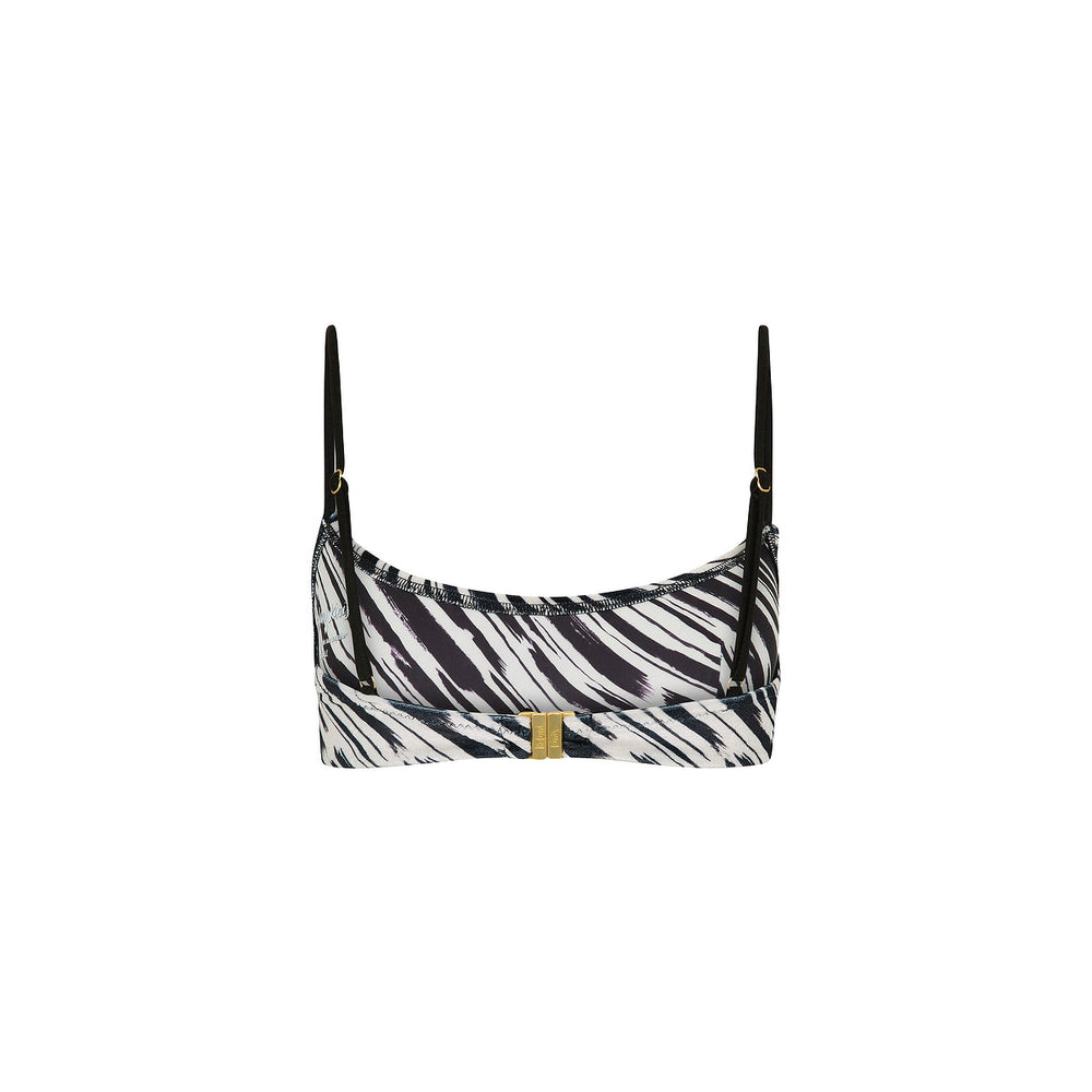 Invisible Underwire Crop Bikini Top - Wild Honey