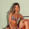 Bind Slim V Crop Bikini Top - Midnight Glow