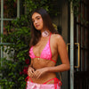 Bind Tie Halter Bikini Top - Hearts Collide