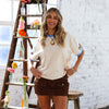 Boyfriend Bind Tee - Frangipani Fizz
