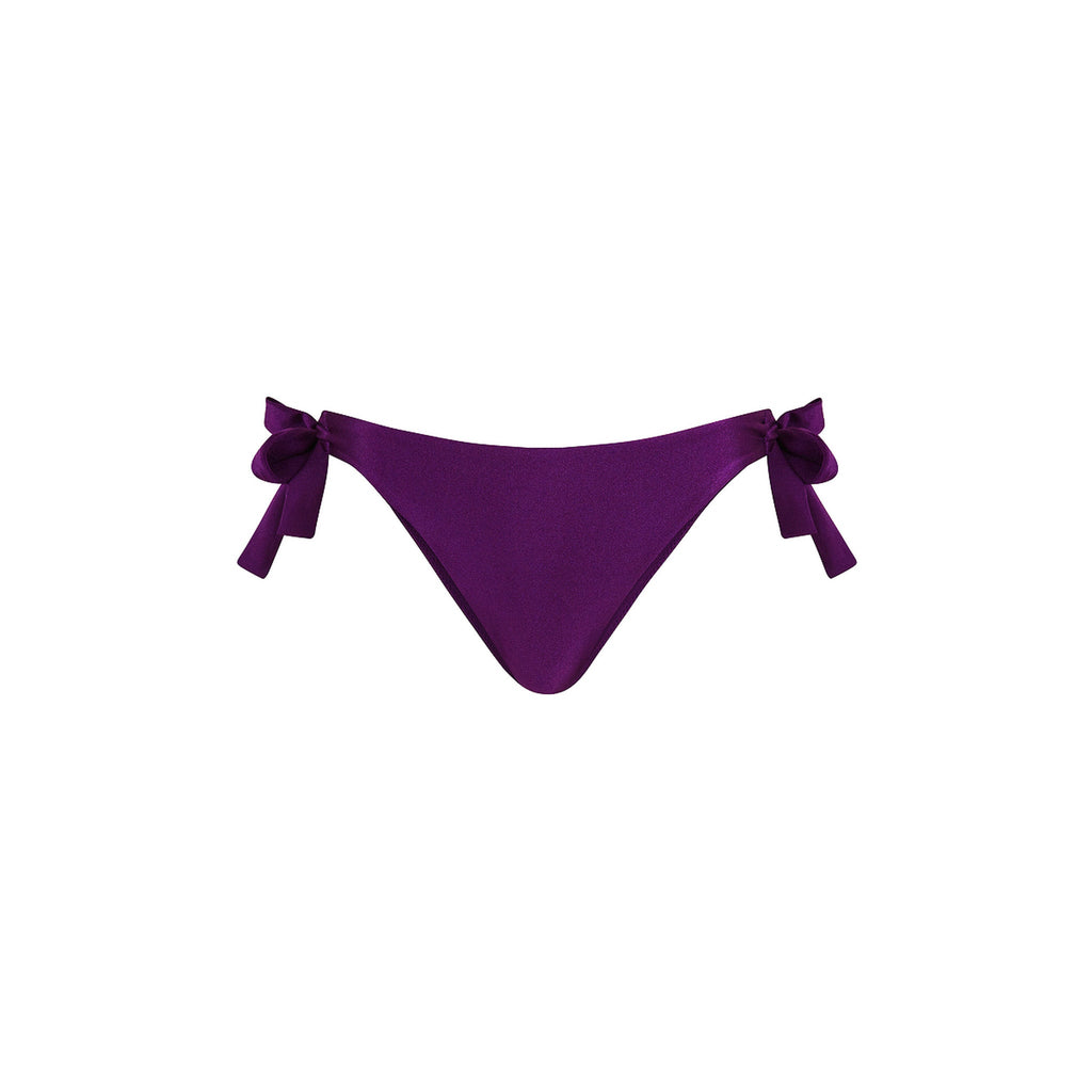 Cheeky Bow Tie Side Bikini Bottom - Sugar Plum