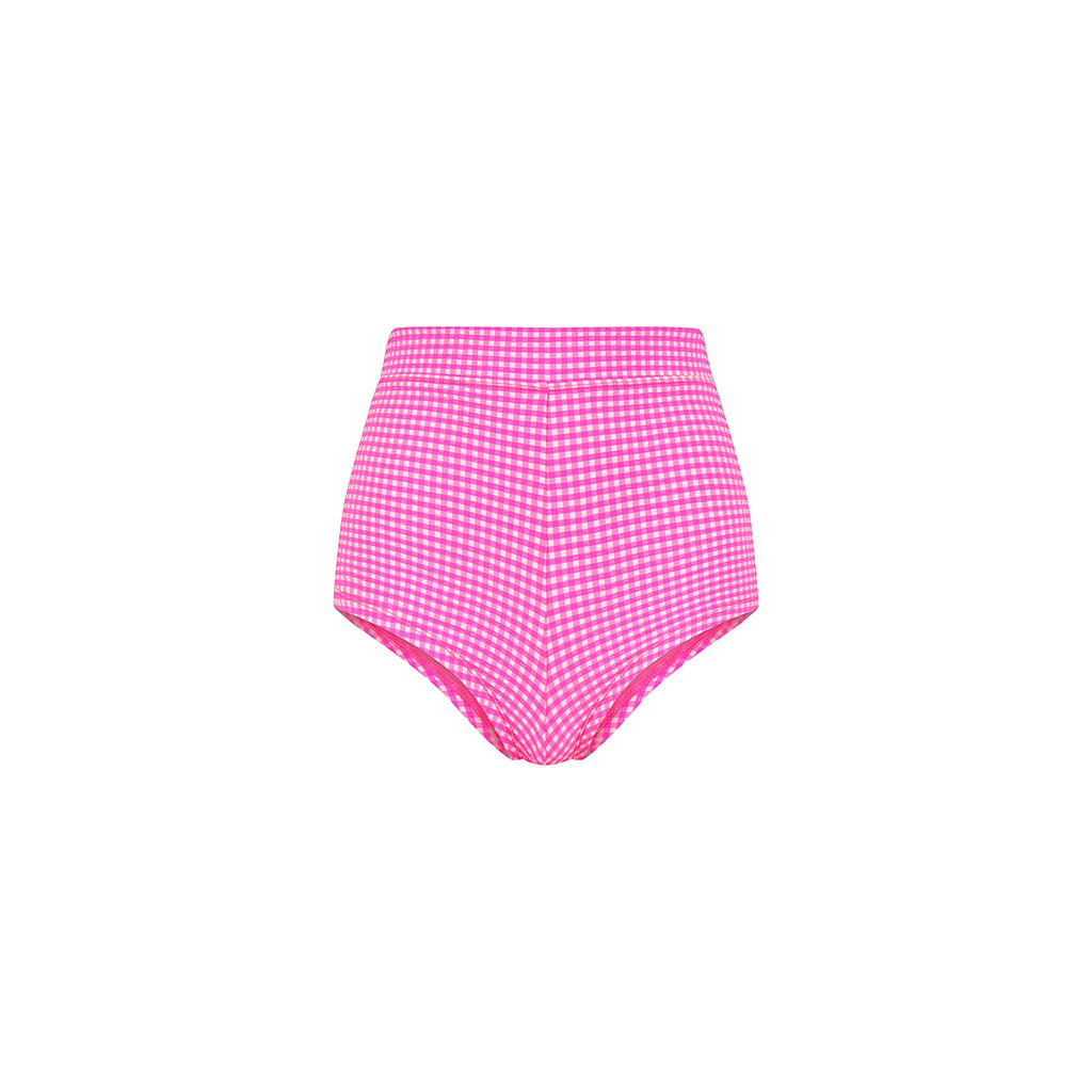 Cheeky Retro Swim Short - Pink Diva