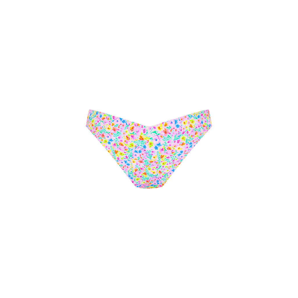 Cheeky V Bikini Bottom - Moonflower