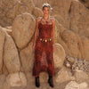 Chiffon Maxi Dress - Leopard Lasso