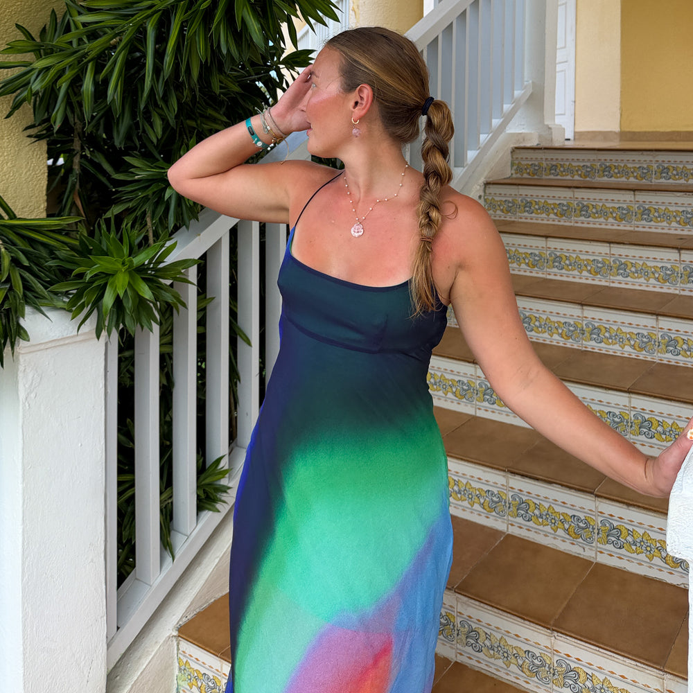 Chiffon Maxi Dress - Spellbound Swirl