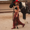 Chiffon Tie Side Maxi Skirt - Leopard Lasso