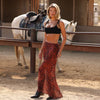 Chiffon Tie Side Maxi Skirt - Leopard Lasso
