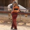 Chiffon Tie Side Maxi Skirt - Leopard Lasso