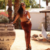 Chiffon Tie Side Maxi Skirt - Leopard Lasso