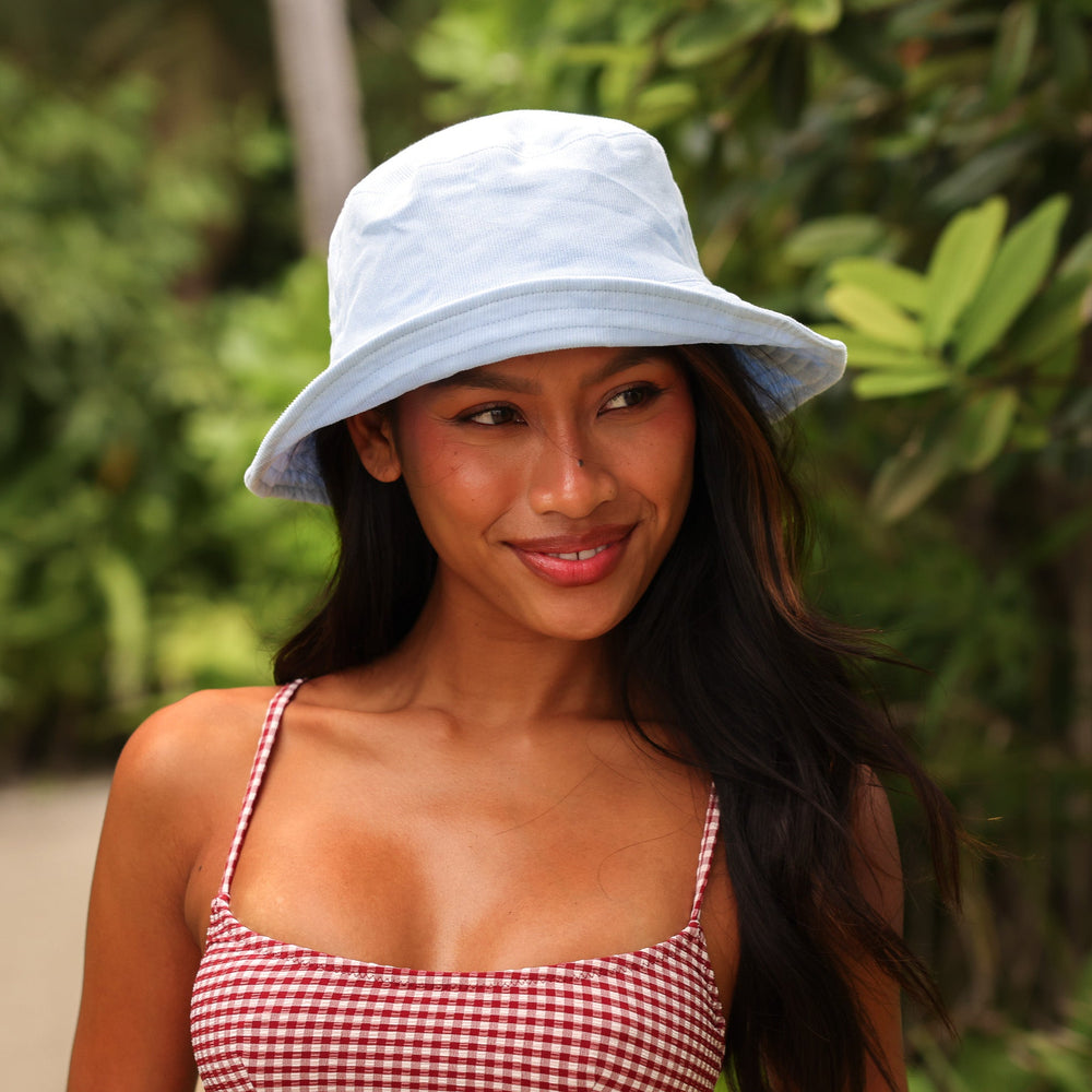 Corduroy Bucket Hat - Blue Oasis
