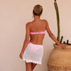 Crochet Knit Mini Sarong - Ivory