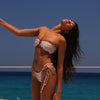 Decorative Thong Tie Side Bikini Bottom - Wild Skies
