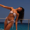 Decorative Strapless Bikini Top - Wild Skies