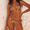 Dipped Cheeky Tie Bikini Bottom - Frangipani Fizz