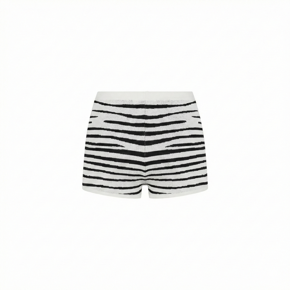 Essential Knit Micro Short - Savanna Stripe
