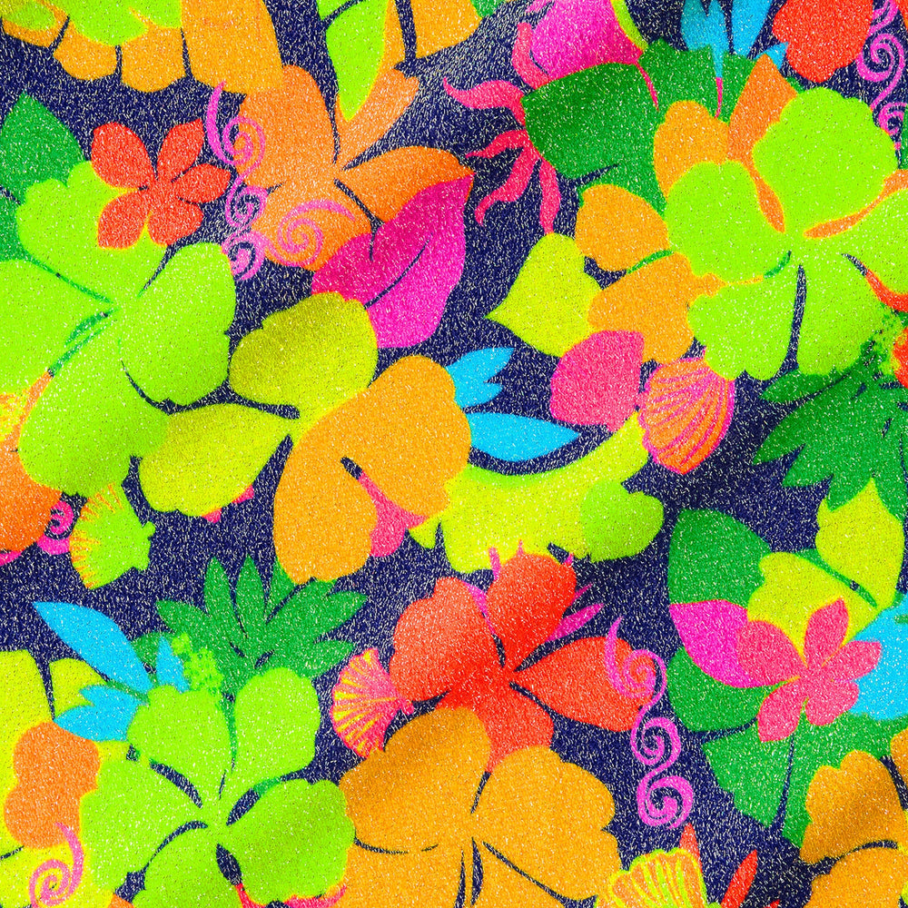 Classic Tie Halter Bikini Top - Neon Sunset