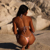 Micro Thong Tie Side Bikini Bottom - Wild Skies