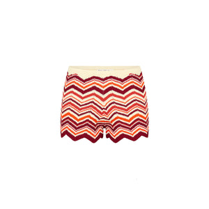 Chevron Knit Micro Short - Toffee Twist