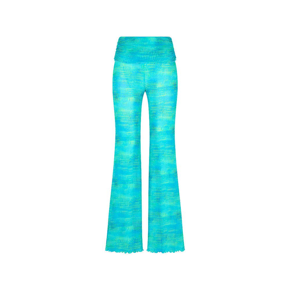 Mesh Flare Pants - Summer Seas