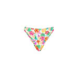 High Leg Full Vintage Bikini Bottom - Island Escape
