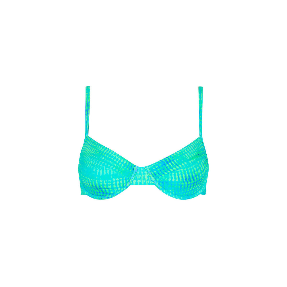 Ditzy Underwire Bra Bikini Top - Summer Seas