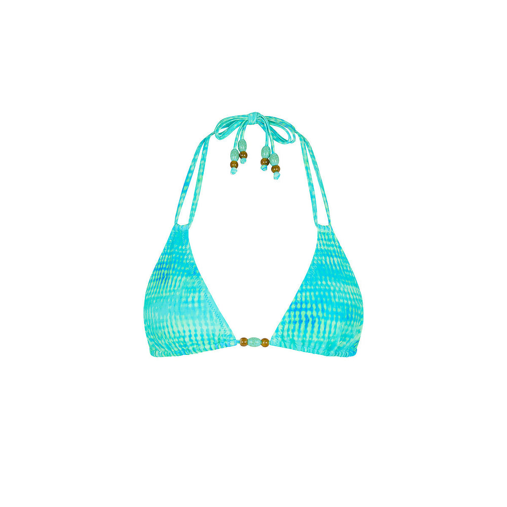 Halter Bralette Bikini Top - Summer Seas