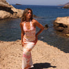 Halter Mesh Maxi Dress - Wild Skies