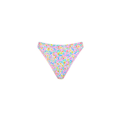 High Leg Full Vintage Bikini Bottom - Moonflower