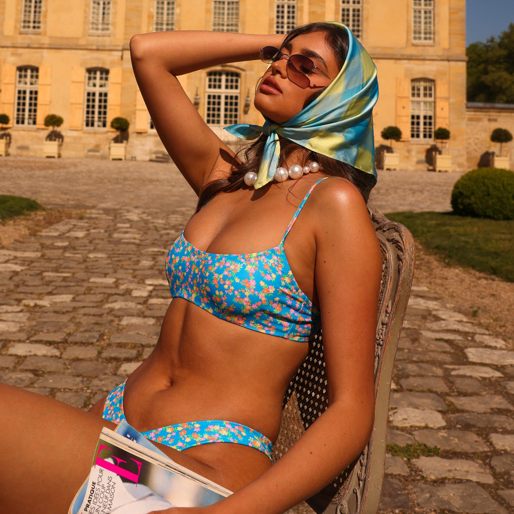 Invisible Underwire Crop Bikini Top - La Belle