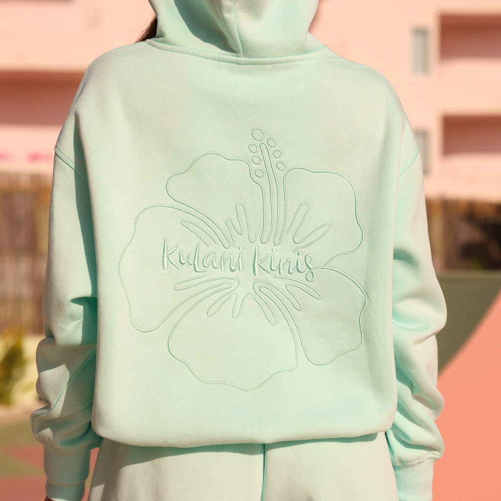 Embroidered Hoodie - Jelly Mint