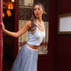 Knit Halter Tank Top - Floral Fizz