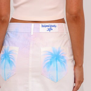 Printed Mini Skirt - Salt Breeze