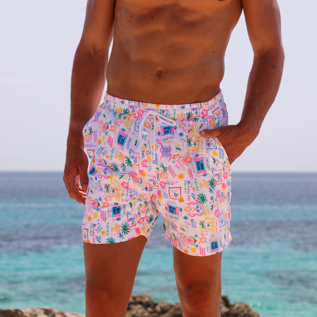 Men's Swim Trunks - Coconut Club