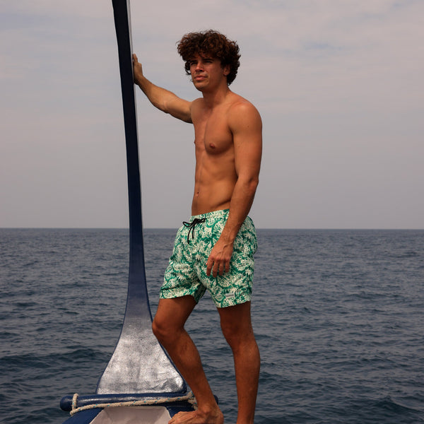 Men's Swim Trunks - Emerald Tides