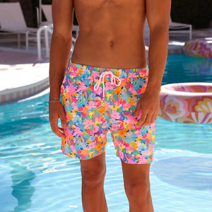 Men's Swim Trunks - Pretty Paradise