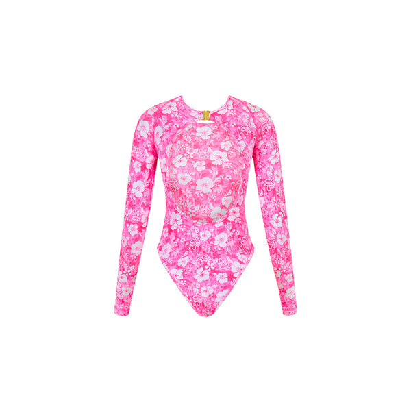 Long Sleeve Surf Suit - Island Blush