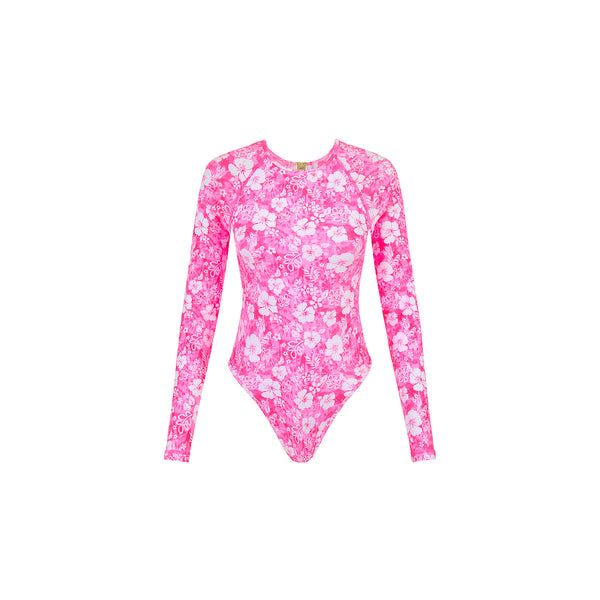 Long Sleeve Surf Suit - Island Blush