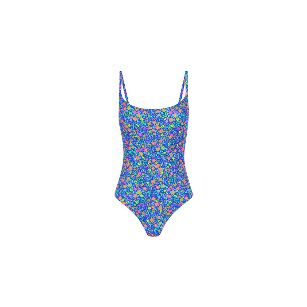 Invisible Underwire One Piece - Electric Bloom