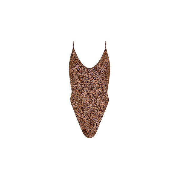 Plunge Cross Back One Piece - Kosmic Kat